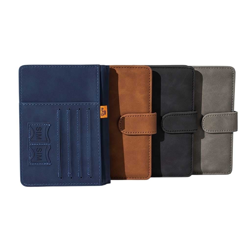 Porta Passaporte em Couro Sintético com Proteção RFID Personalizado - imagem 1