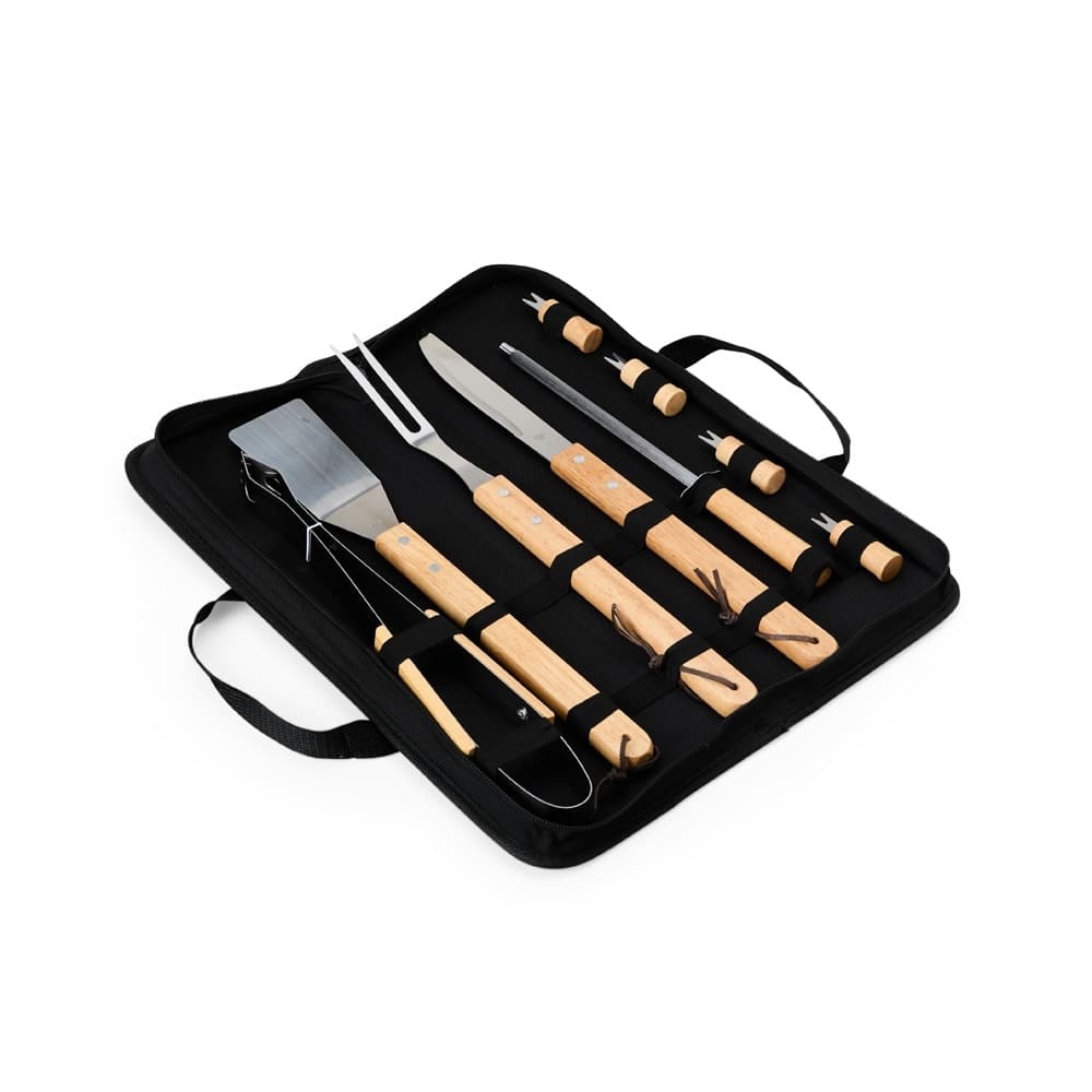 Kit Churrasco 9 Peças com Estojo Personalizado - imagem 1