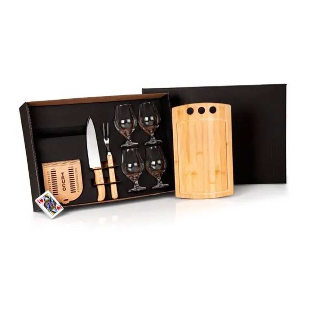 Kit Churrasco com Cerveja e Truco 8 Peças Personalizado - imagem 1