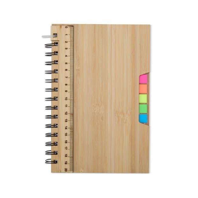 Caderno A5 Capa Dura de Bambu Personalizado - imagem 1