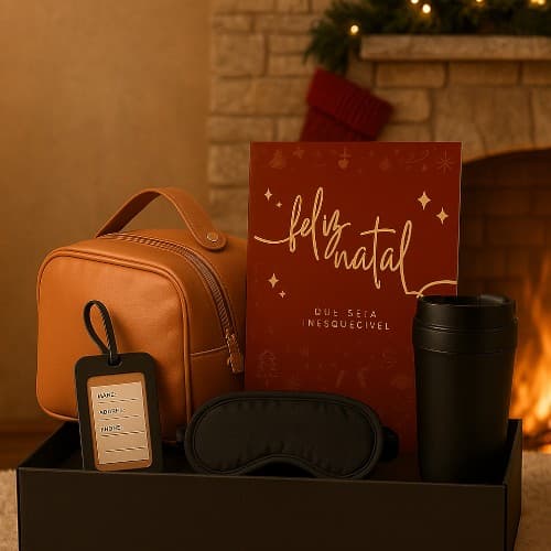 Kit Boa Viagem com Nécessaire e Tag Personalizado - imagem 1