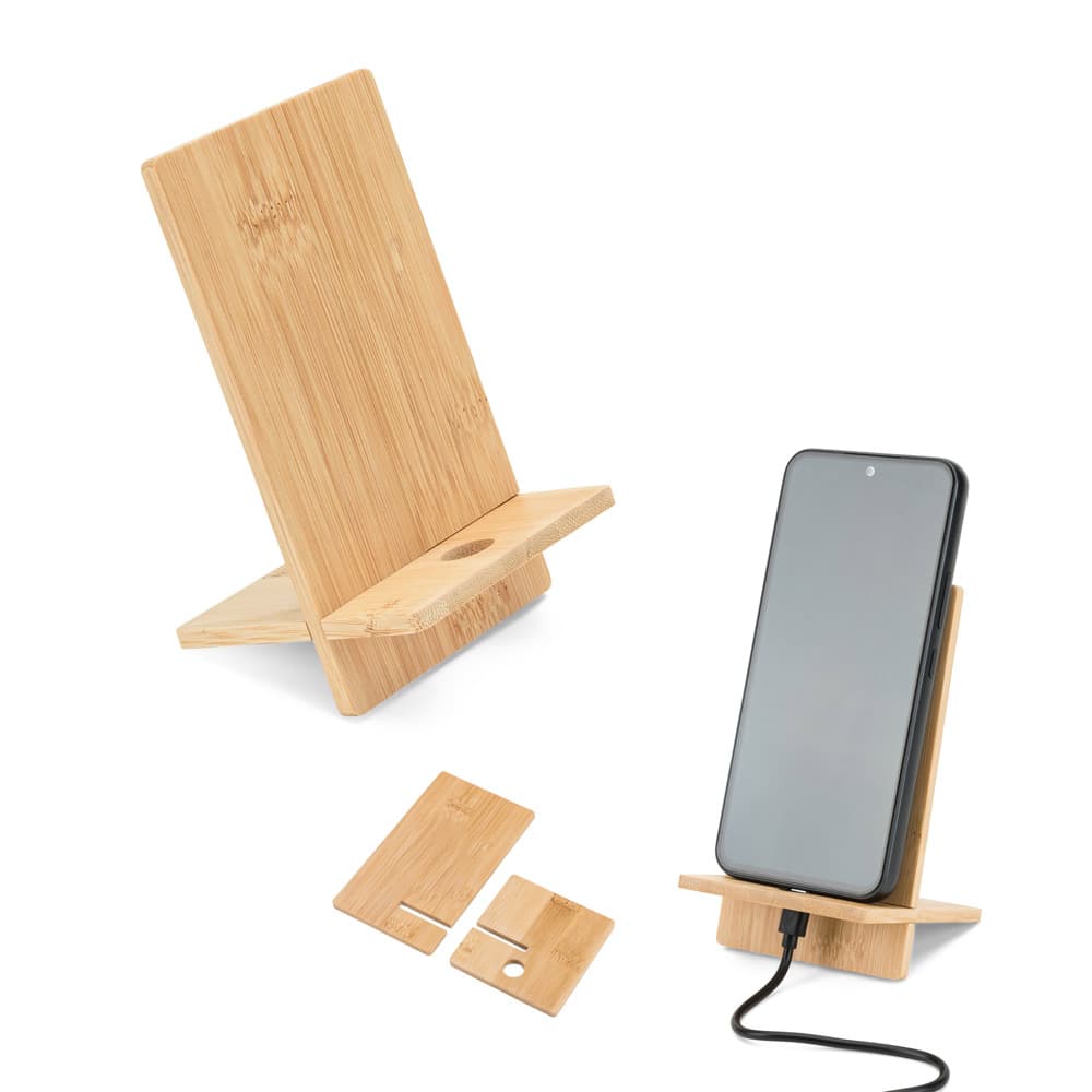 Suporte para Celular em Bambu Personalizado - imagem 1