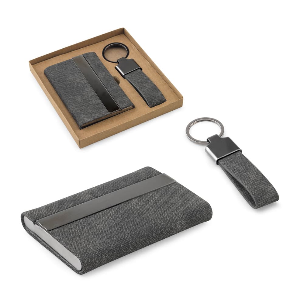 Kit Porta-Cartões e Chaveiro Personalizado - imagem 1