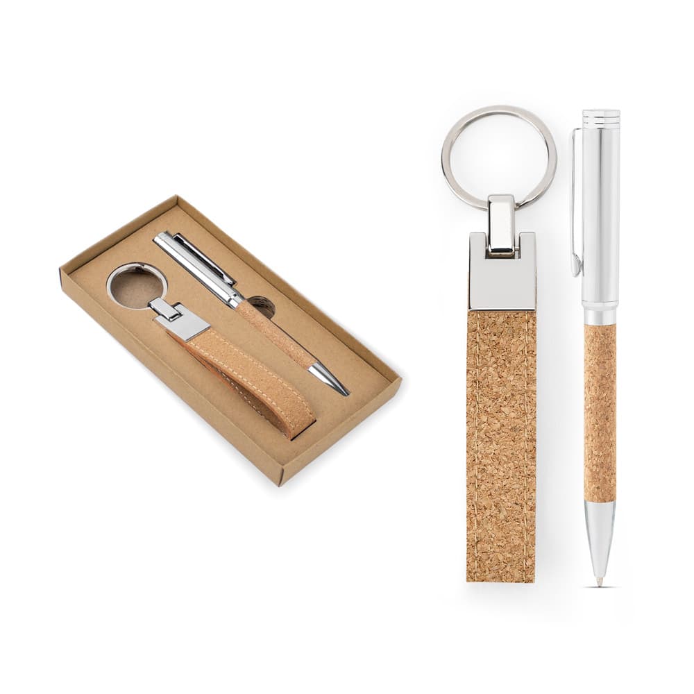 Kit Escritório com Caneta e Chaveiro Personalizado - imagem 1