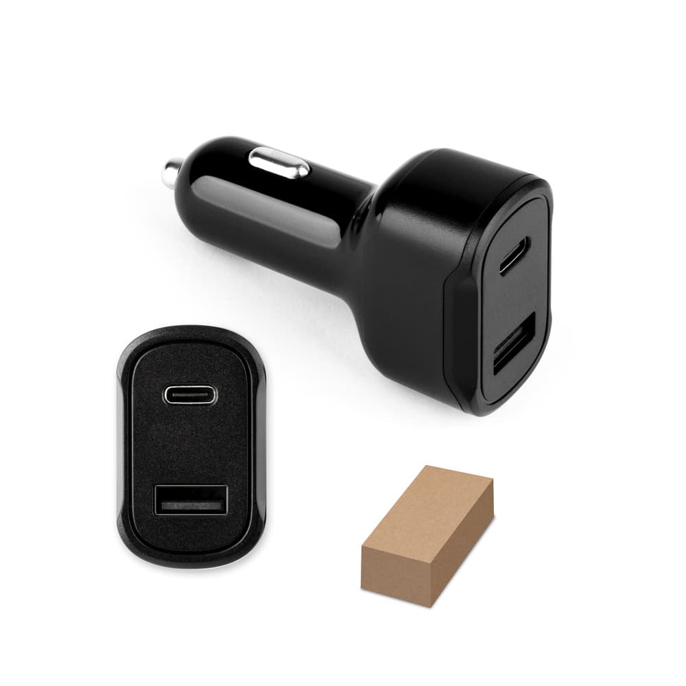 Carregador Veicular USB-C e USB-A Personalizado - imagem 1