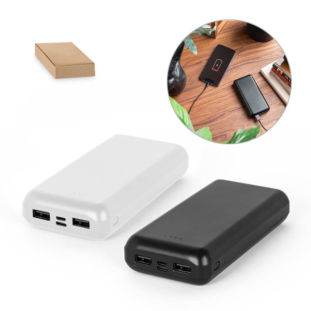Power Bank 20000mAh ABS Reciclado Personalizado - imagem 1