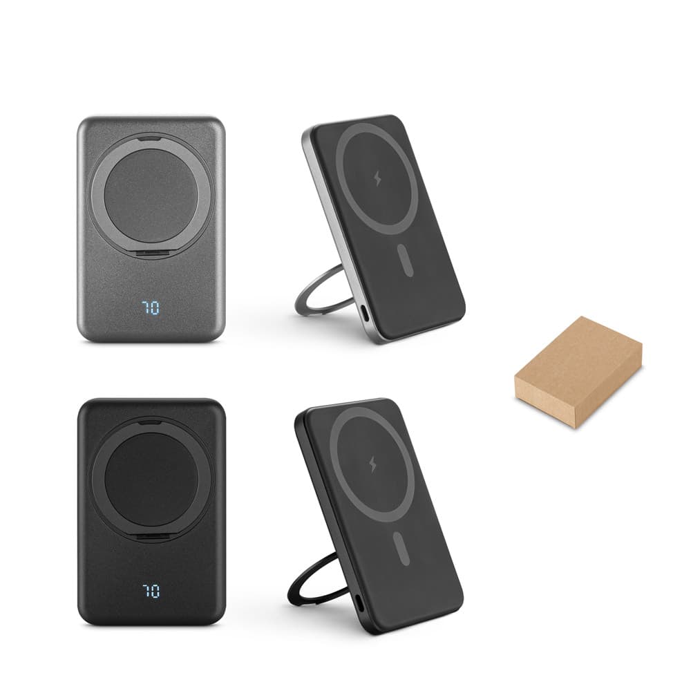 Bateria portátil com carregamento por indução 5.000 mAh Personalizável - imagem 1