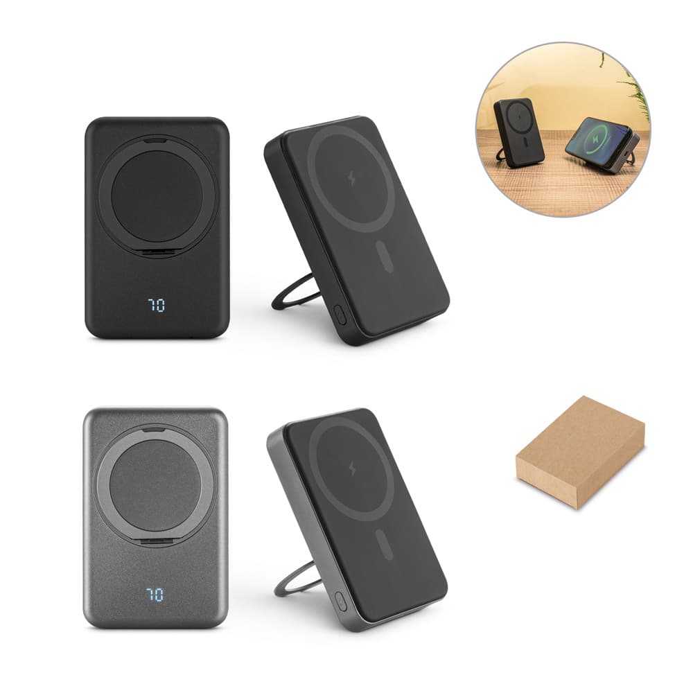 Bateria portátil com carregamento por indução 10.000 mAh Personalizável - imagem 1
