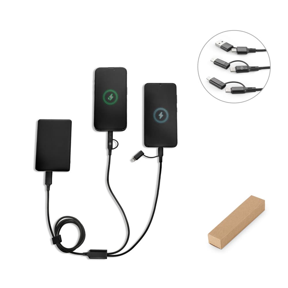 Cabo USB 6 em 1 Carregamento Rápido Personalizado - imagem 1