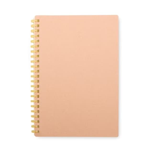 Caderno Kraft com Pauta e Espiral de Plástico Personalizado - imagem 1