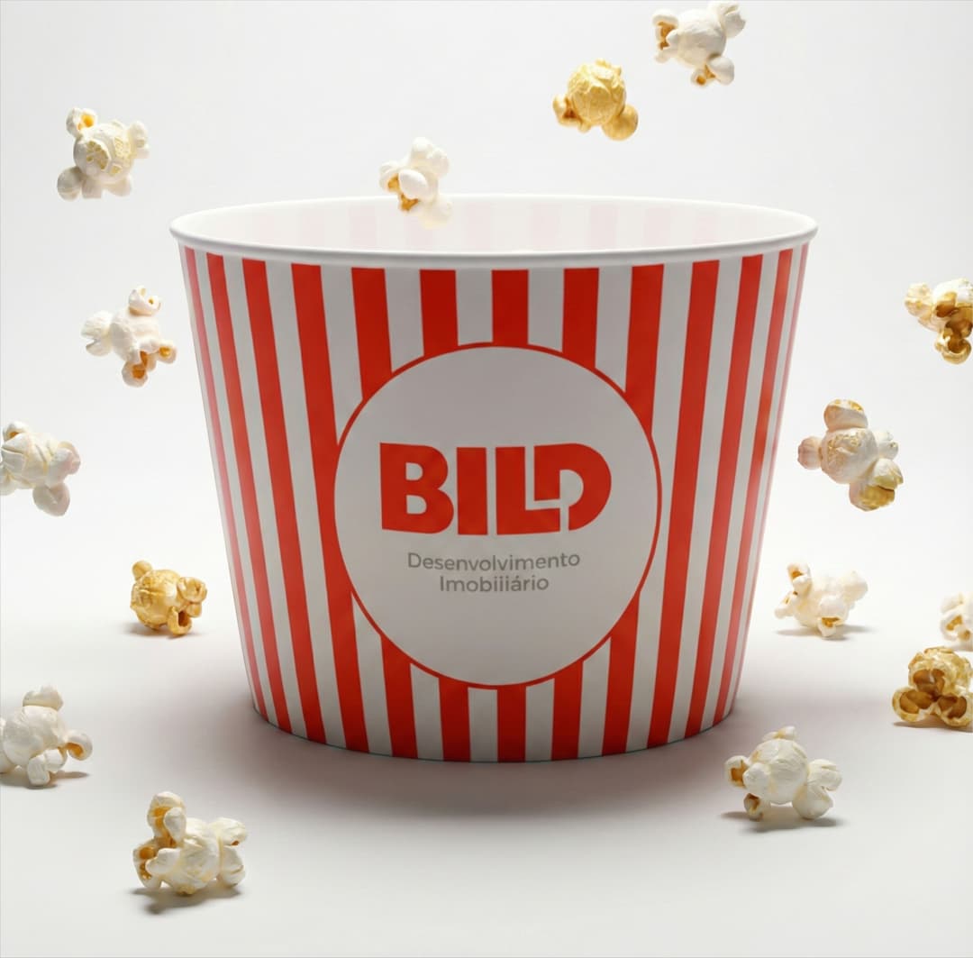 Balde de Pipoca 1 Litro Personalizado - imagem 1