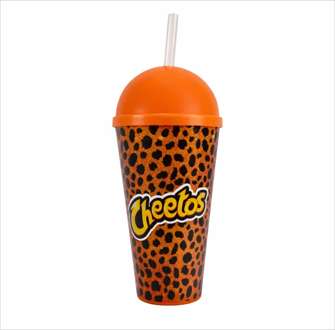 Copo Plástico com Tampa e Canudo 550ml Personalizado - imagem 1