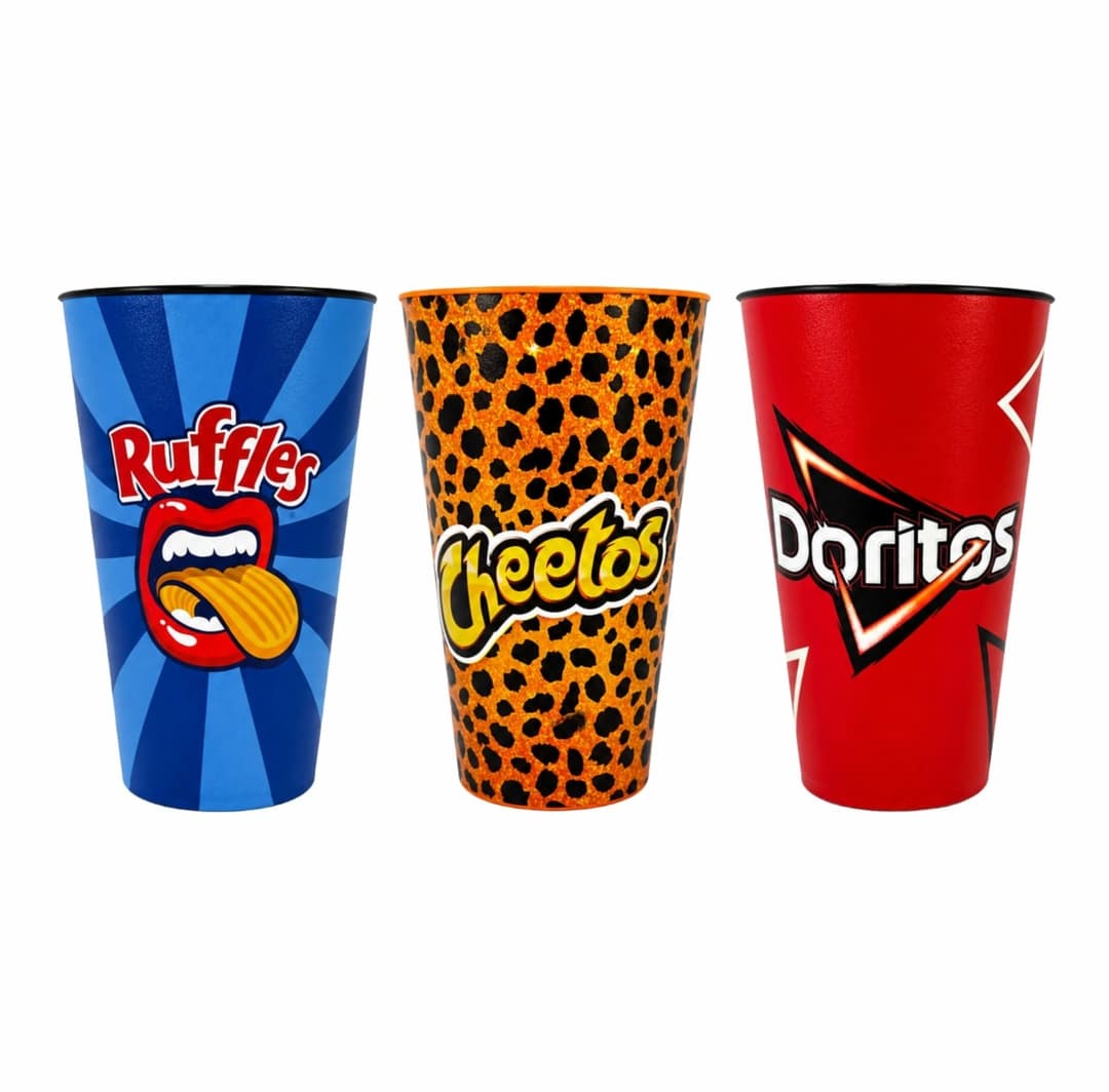 Copo Plástico 550 ml com Rótulo IML 360° Personalizado - imagem 1