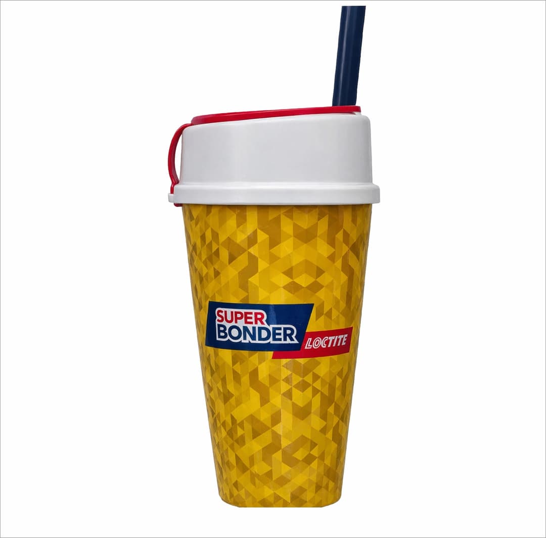 Copo Plástico 450ml com Tampa Porta Snacks Personalizado - imagem 1