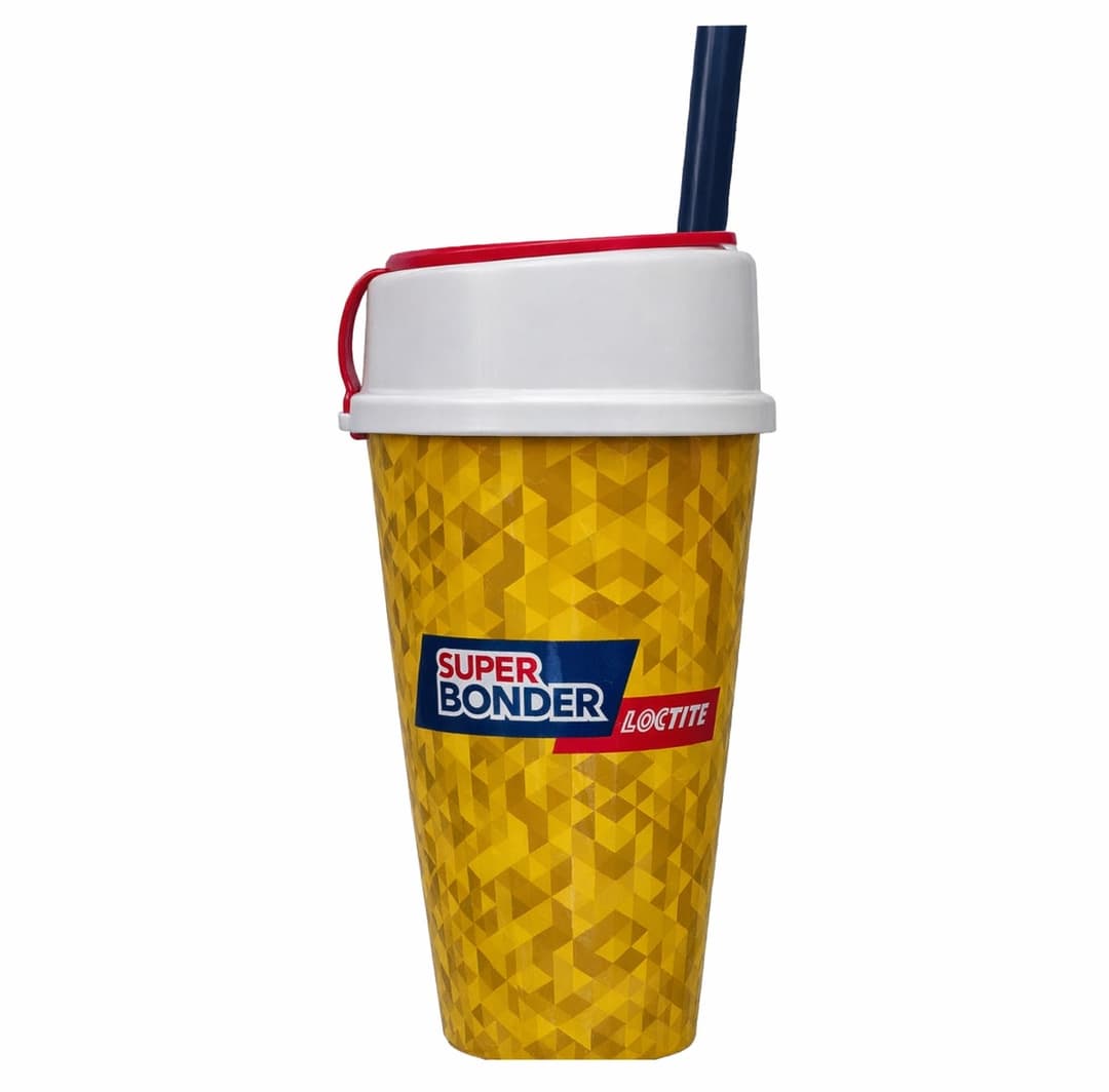 Copo Plástico 450ml com Tampa Porta Snacks Personalizado - imagem 1