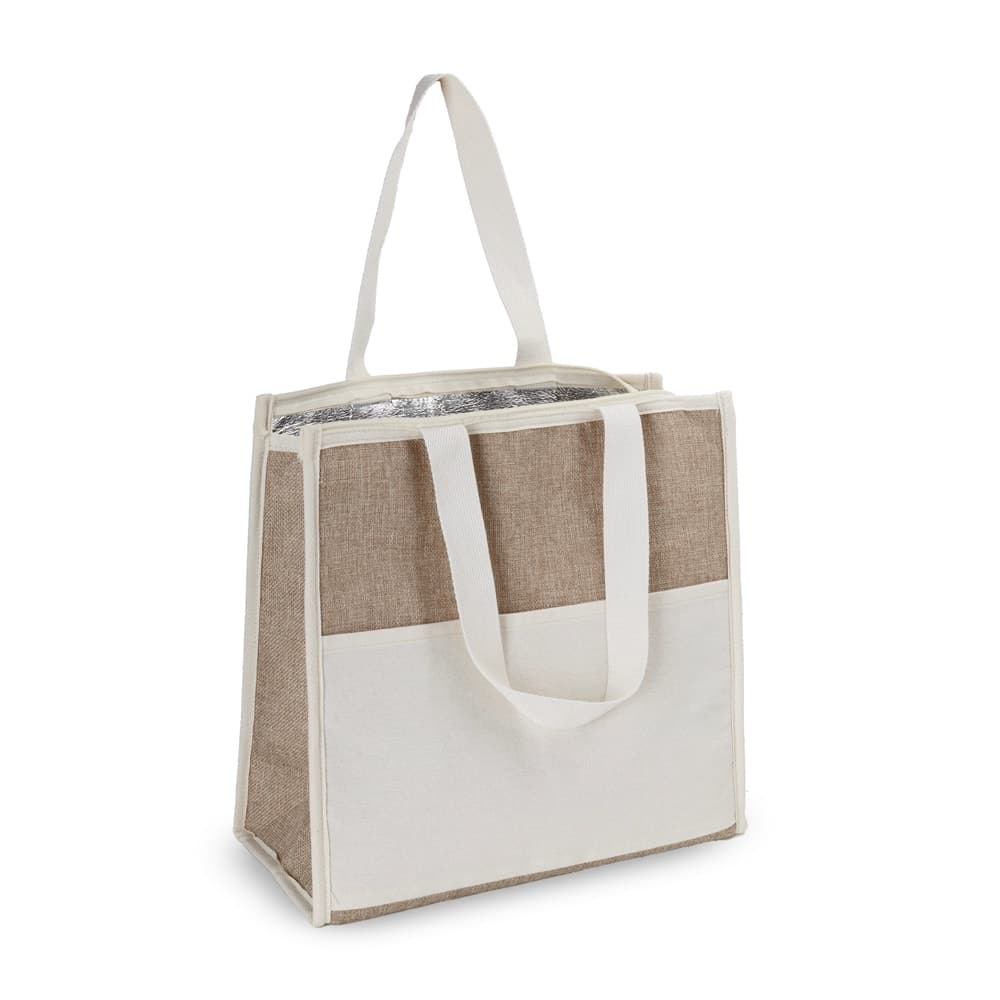 Bolsa Térmica 18L em Algodão e Juta Sintética Personalizada - segunda imagem