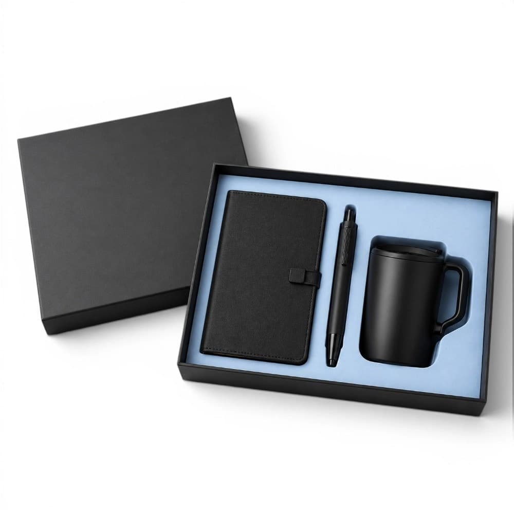 Kit Executivo com Caderneta, Caneta e Caneca Térmica Personalizado - imagem 1