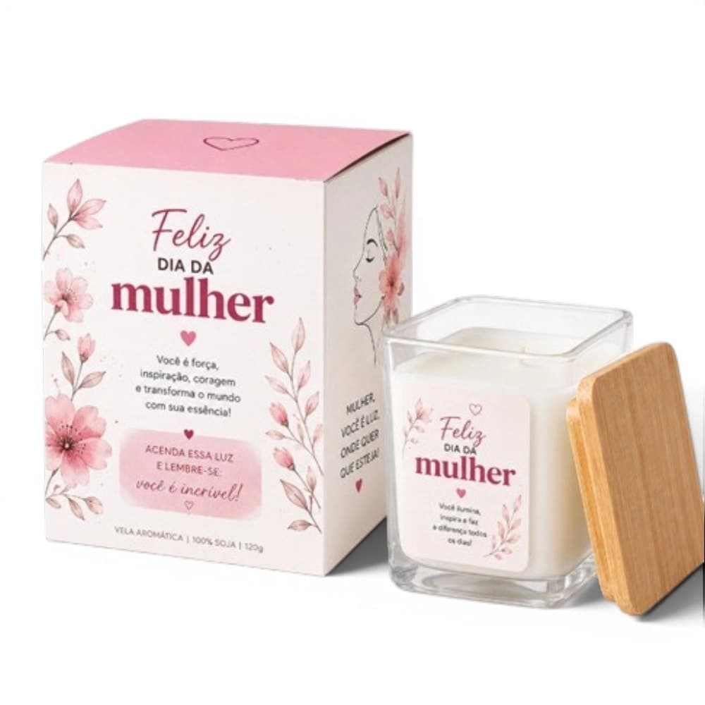 Vela Aromática 50g com Caixa Personalizada - imagem 1