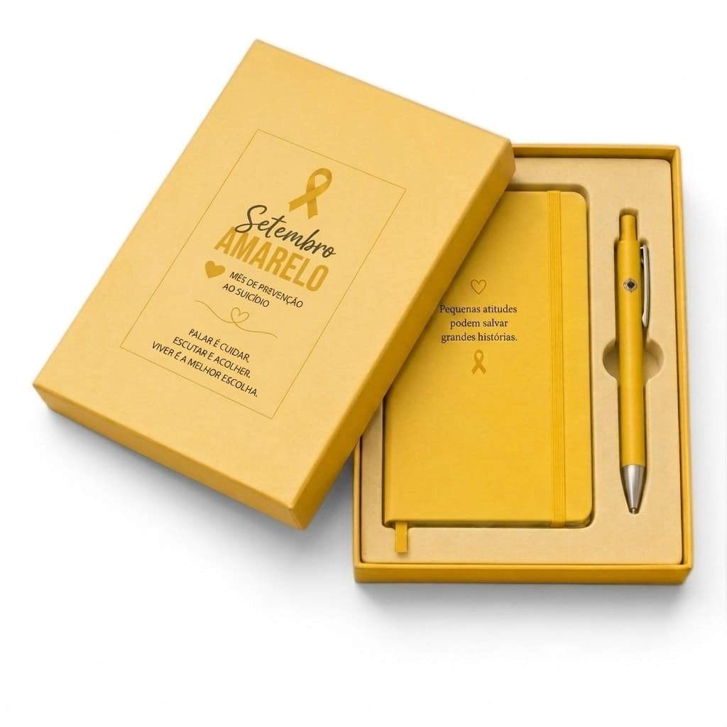 Kit com Caneta e Caderneta Personalizado - imagem 1