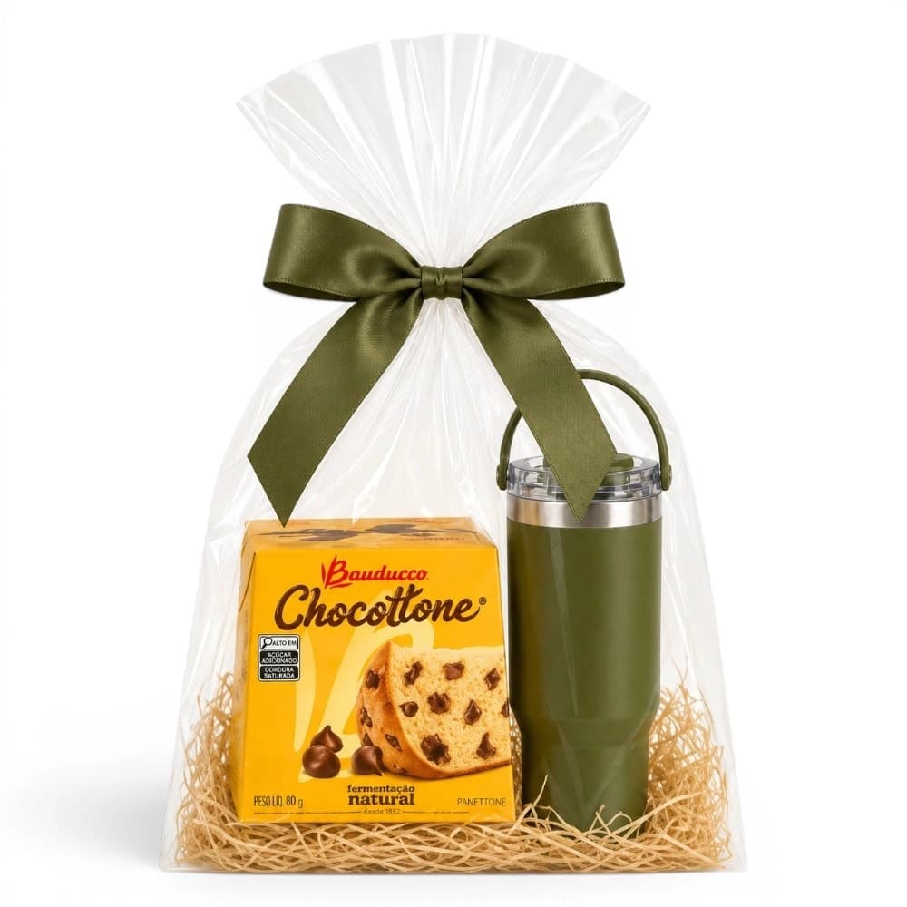 Kit Chocottone com Copo Térmico Personalizado - imagem 1