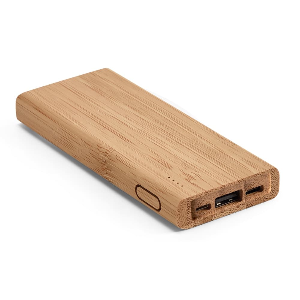Carregador power bank bambu 5.000mah personalizado - imagem 1