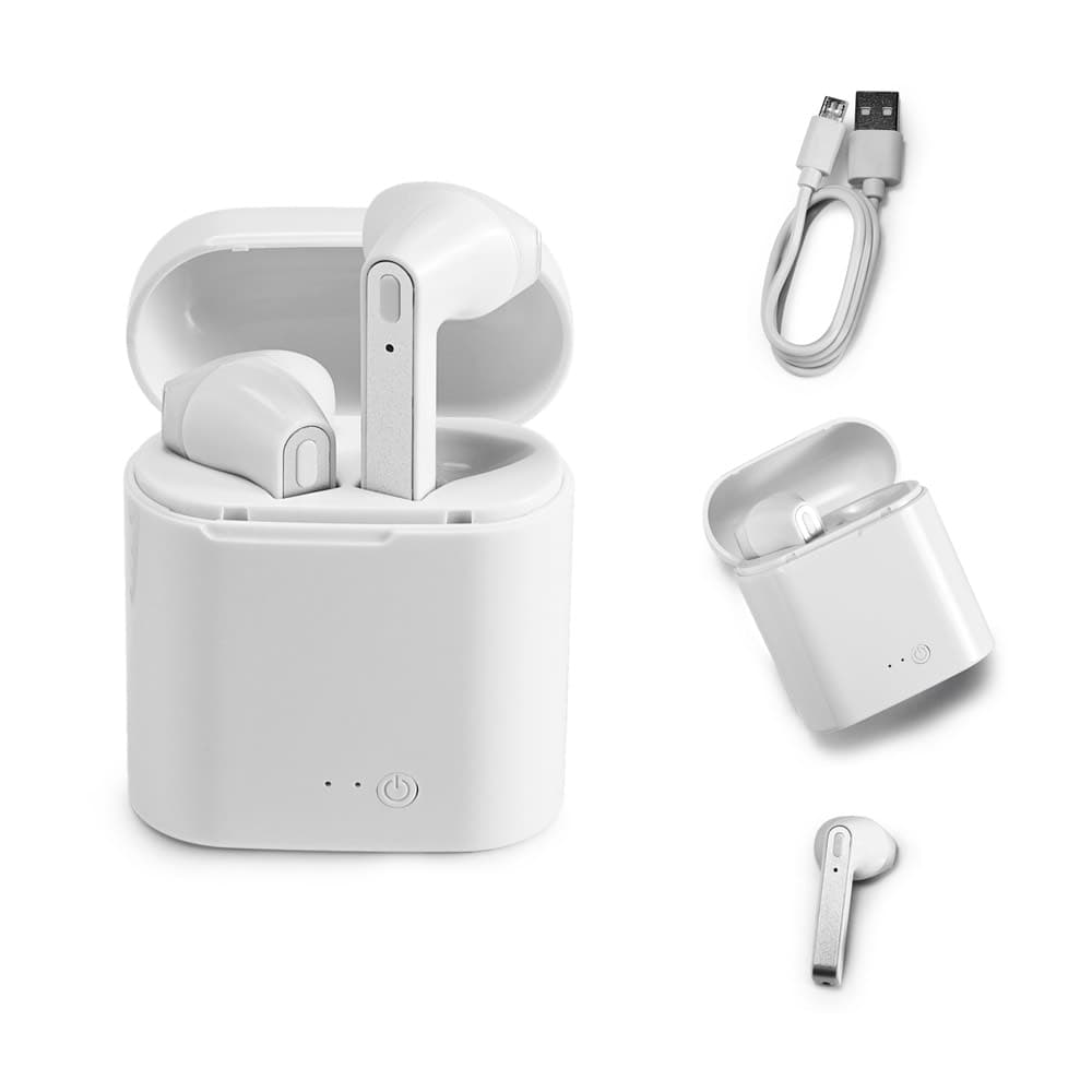 Fones de ouvido wireless com autonomia de 6h em ABS - imagem 1