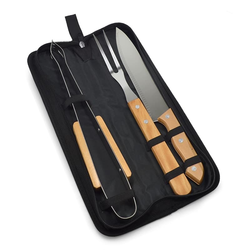 Kit churrasco com 3 pecas promocional - imagem 1