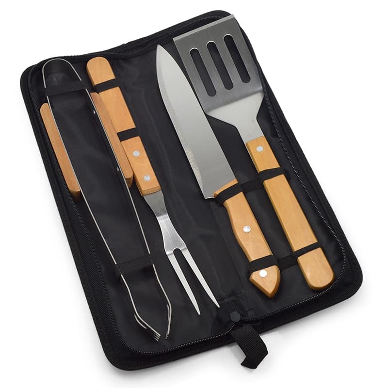 Kit churrasco com 4 pecas promocional - imagem 1