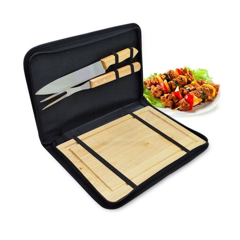 Kit churrasco com 3 pecas personalizado - imagem 1