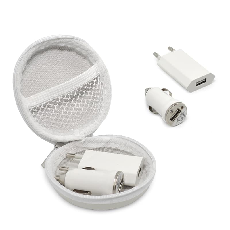 Kit com carregadores para brindes personalizados - imagem 1