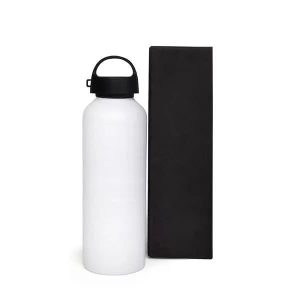 GARRAFA EM ALUMINIO BRANCO - 600 ML - imagem 1