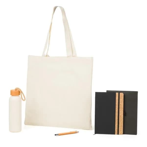 Kit sacola, garrafa, caderno e caneta - 4 pcs - imagem 1