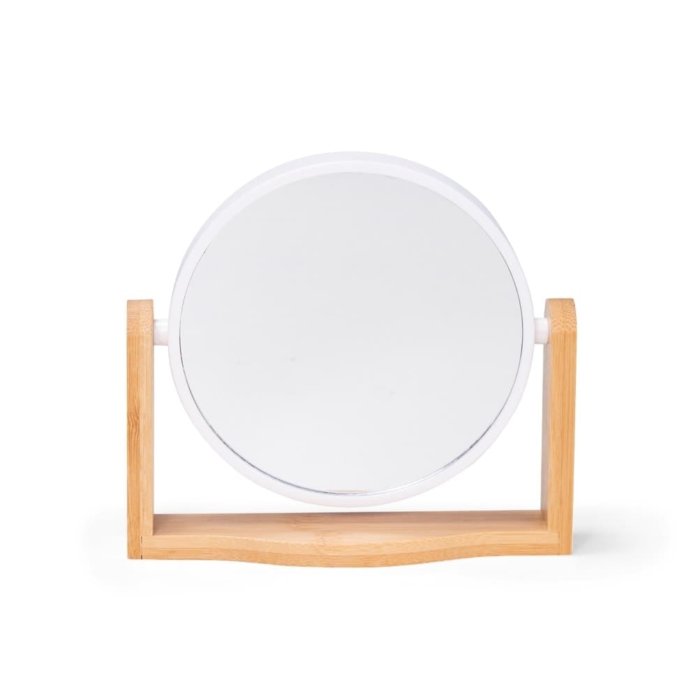Espelho de Mesa Giratório em Bambu Personalizado - imagem 1