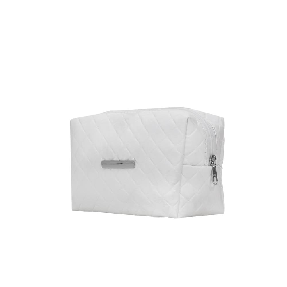 NECESSAIRE PUFF MATELASSE C/ DETALHE PRATA - imagem 1