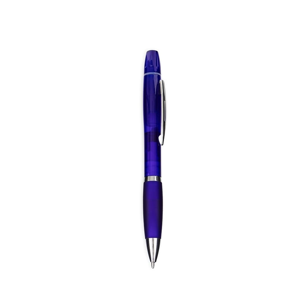 Caneta plastica com marca-texto - imagem 1