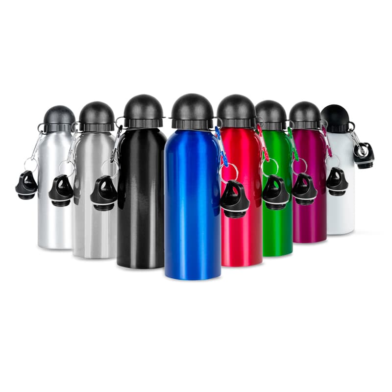 Squeeze de Metal 500ml com Mosquetão Personalizado - imagem 1