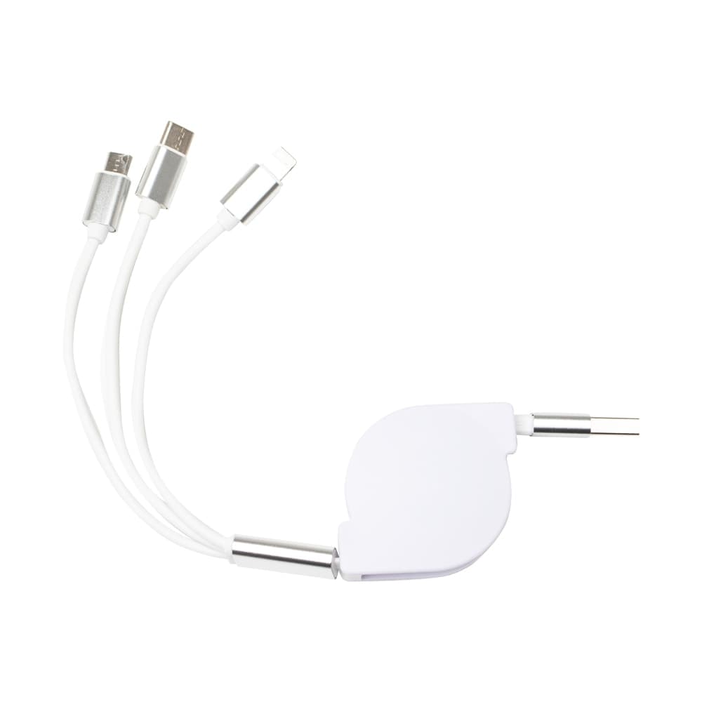 CABO USB RETRATIL 3 EM 1 - imagem 1