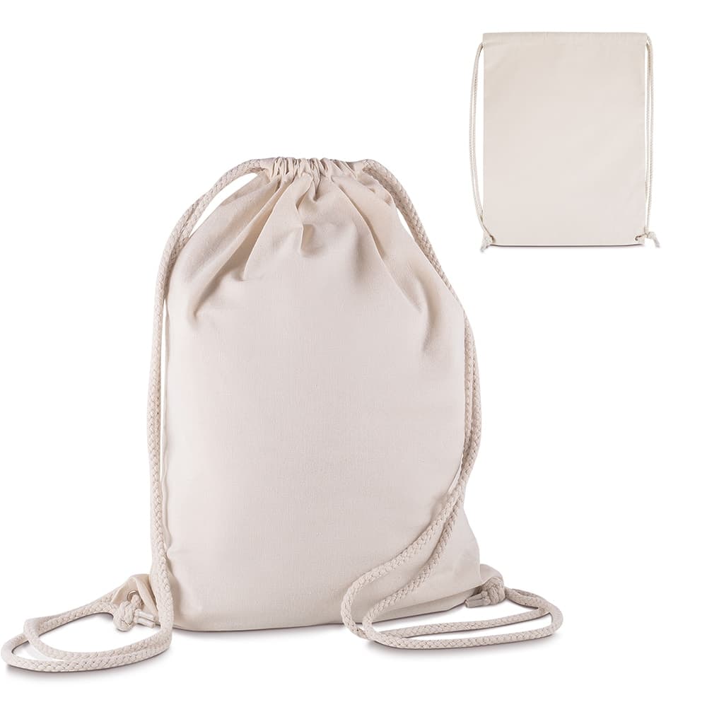 Sacola/Mochila em algodao 145g/m² (41x33x10cm) - imagem 1