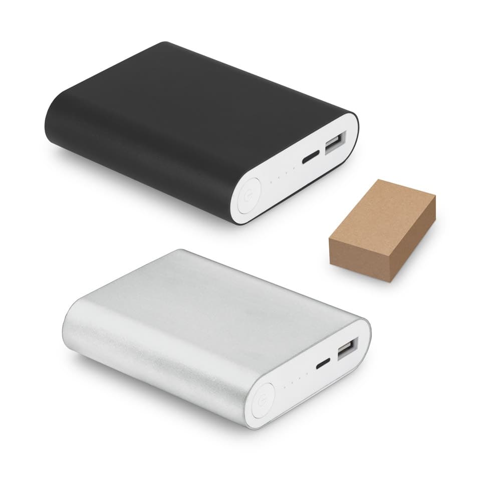 Bateria portatil em aluminio e bateria de litio (8'000 mAh) - imagem 1