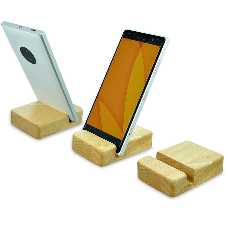 Porta Celular de Madeira Personalizado - imagem 1
