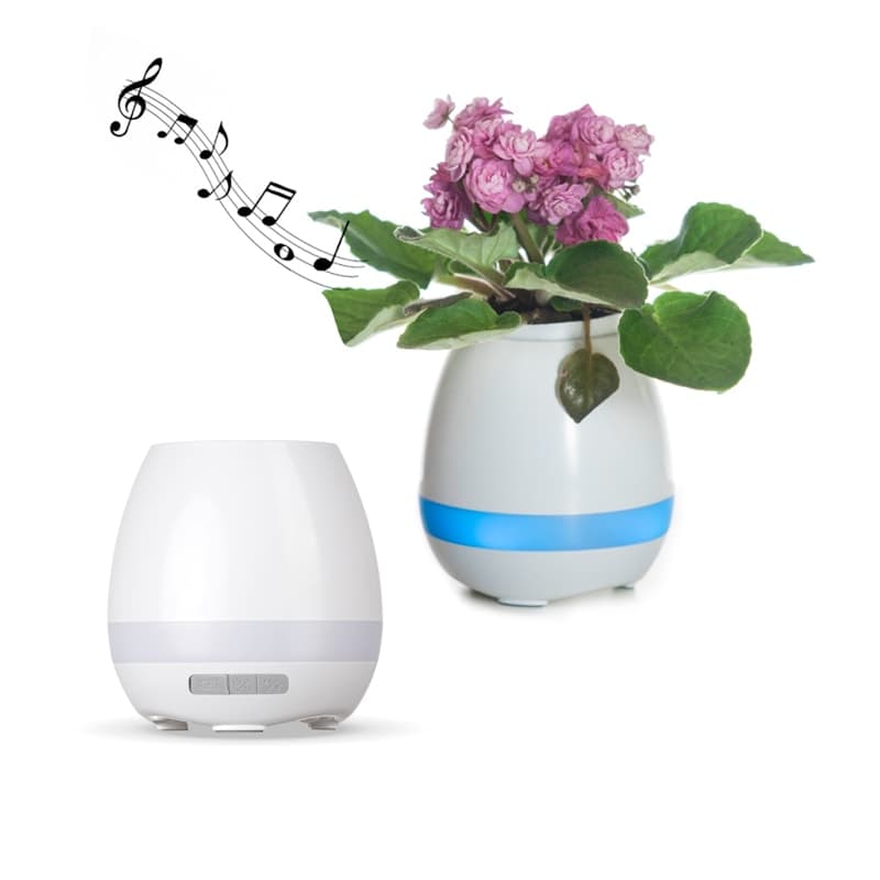 Caixa de Som Bluetooth Vaso de Planta Personalizado - imagem 1