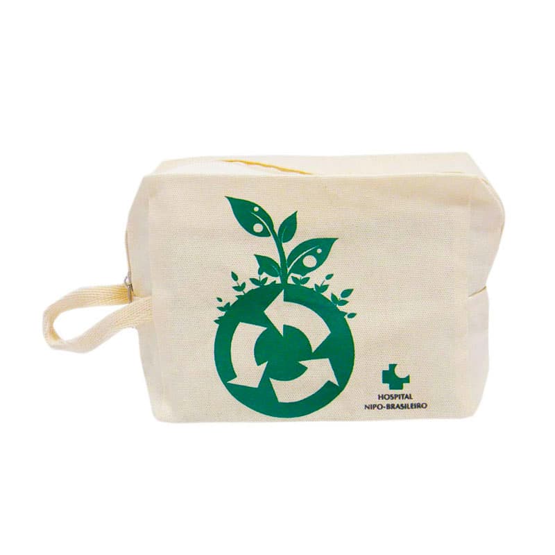 Necessaire Ecológica em Algodão Reciclado Personalizada - imagem 1