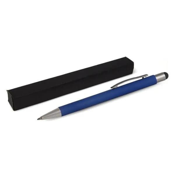 CANETA ESFEROGRAFICA EM ALUMINIO COM PONTA TOUCH - AZUL - imagem 1