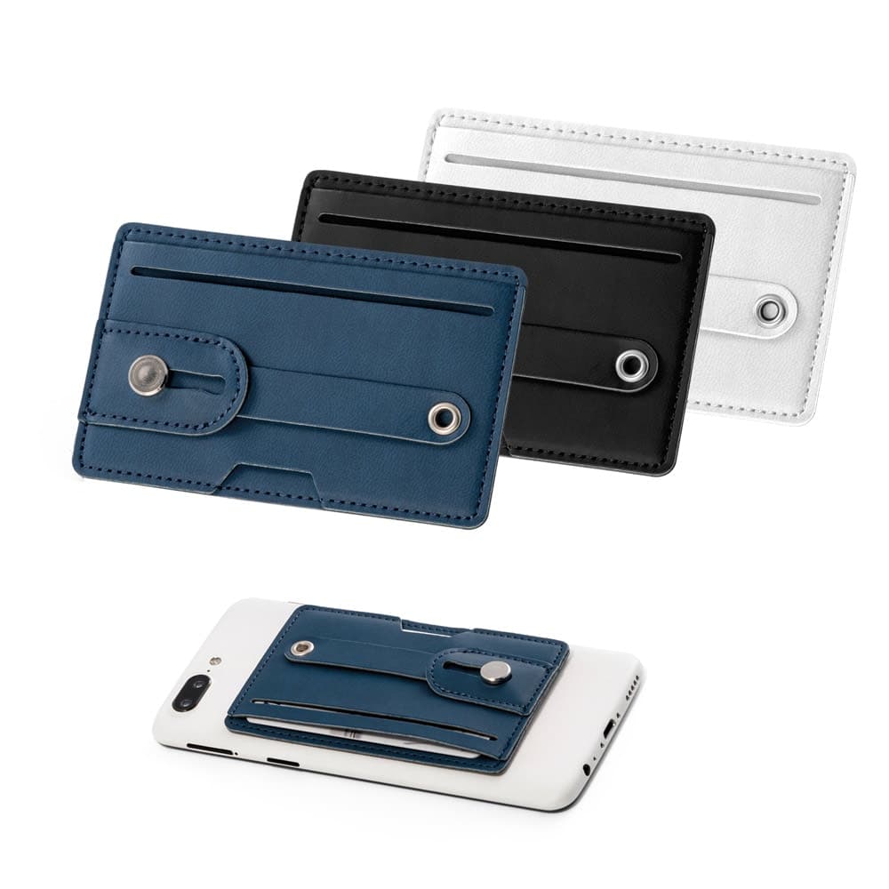 Porta cartoes para celular com bloqueio de RFID, em PU - imagem 1