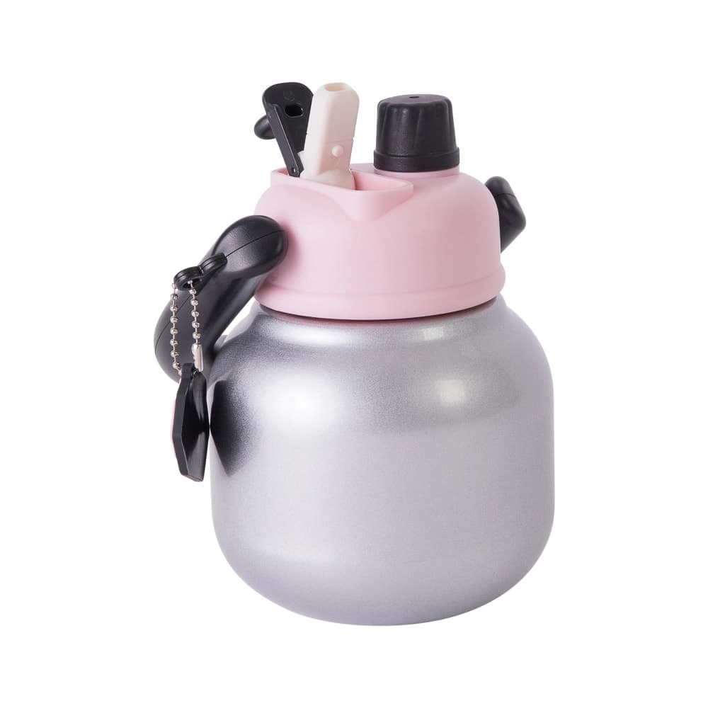 Garrafa Termica Puffy Prata de 600ml - Sem resina - imagem 1