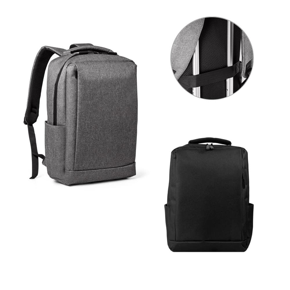 Mochila para notebook (15'6") com 2 divisorias almofadadas, em 300D de alta densidade (14 L) - imagem 1