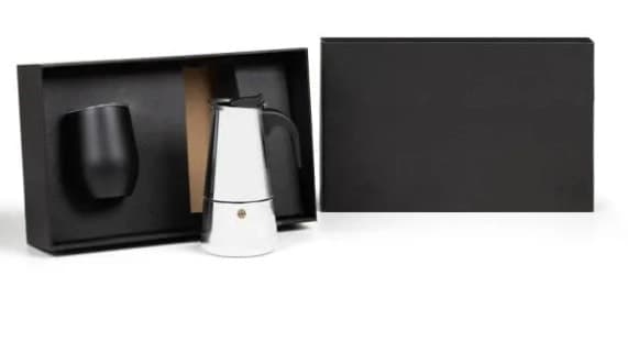 Kit Cafeteira Italiana E Copo Termico - 2 Pcs - imagem 1
