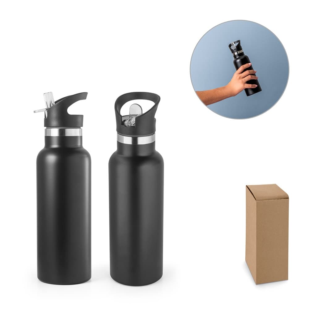 Garrafa termica em aco inox de parede dupla isolada a vacuo (570 mL) - imagem 1