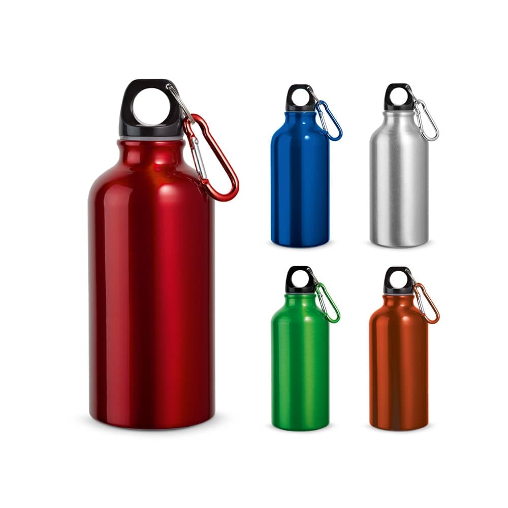 Garrafa esportiva em aluminio com acabamento metalico (400 mL) - imagem 1