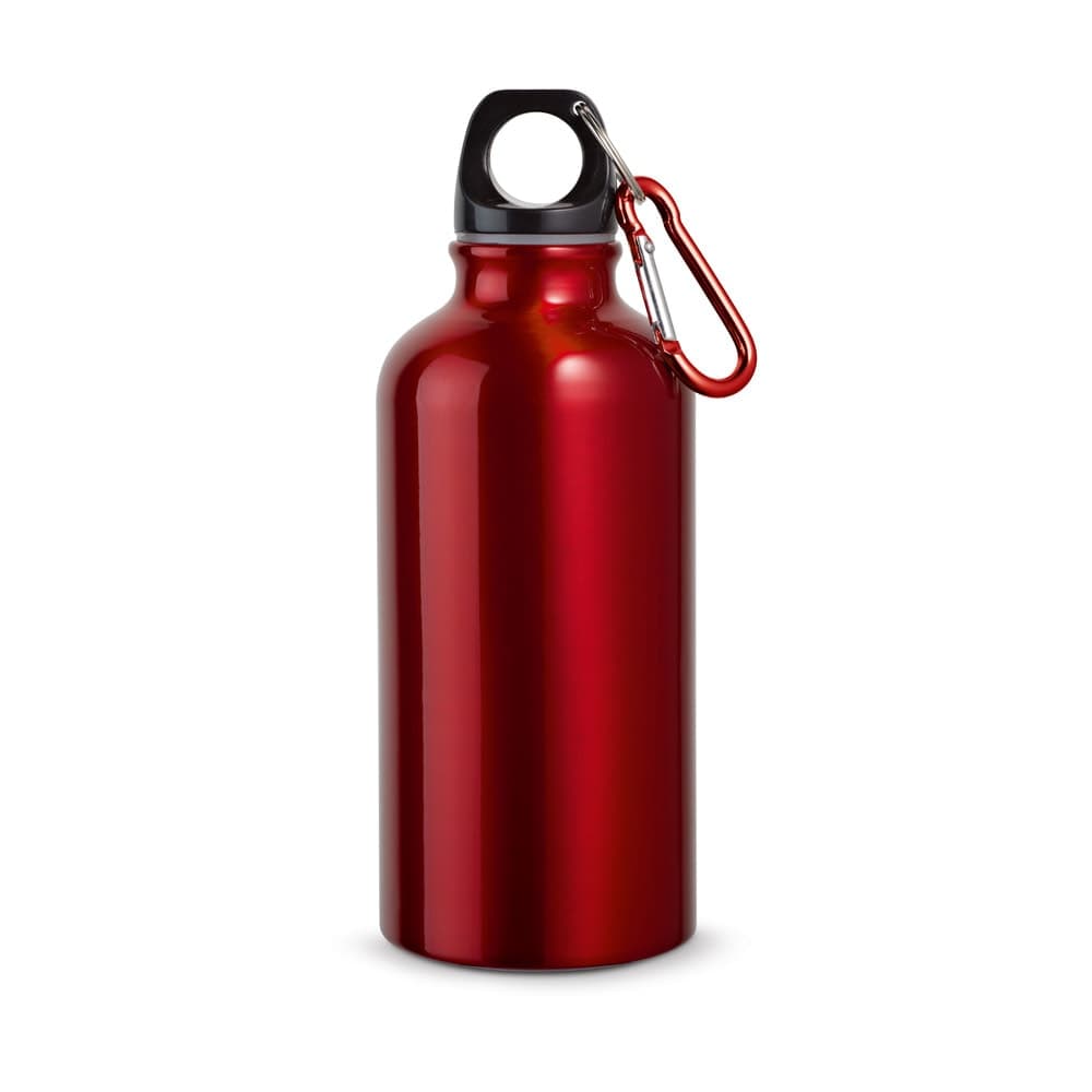 Garrafa Esportiva de Alumínio 400 ml com Mosquetão Personalizada - segunda imagem